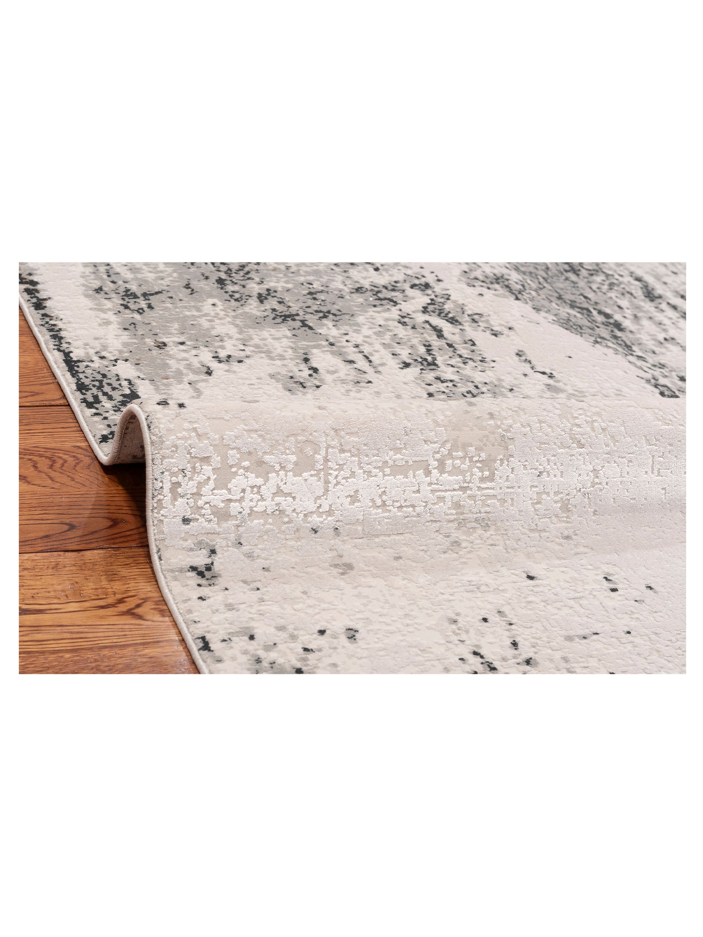 Calvera Ivory Gray 8x11 Machine Made Rug