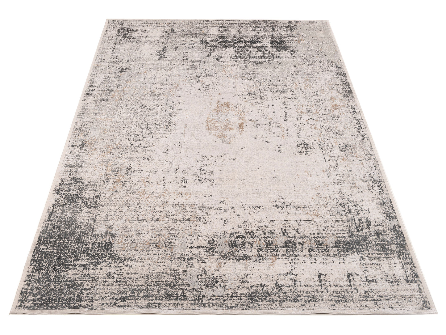 Calvera Ivory Gray 8x11 Machine Made Rug