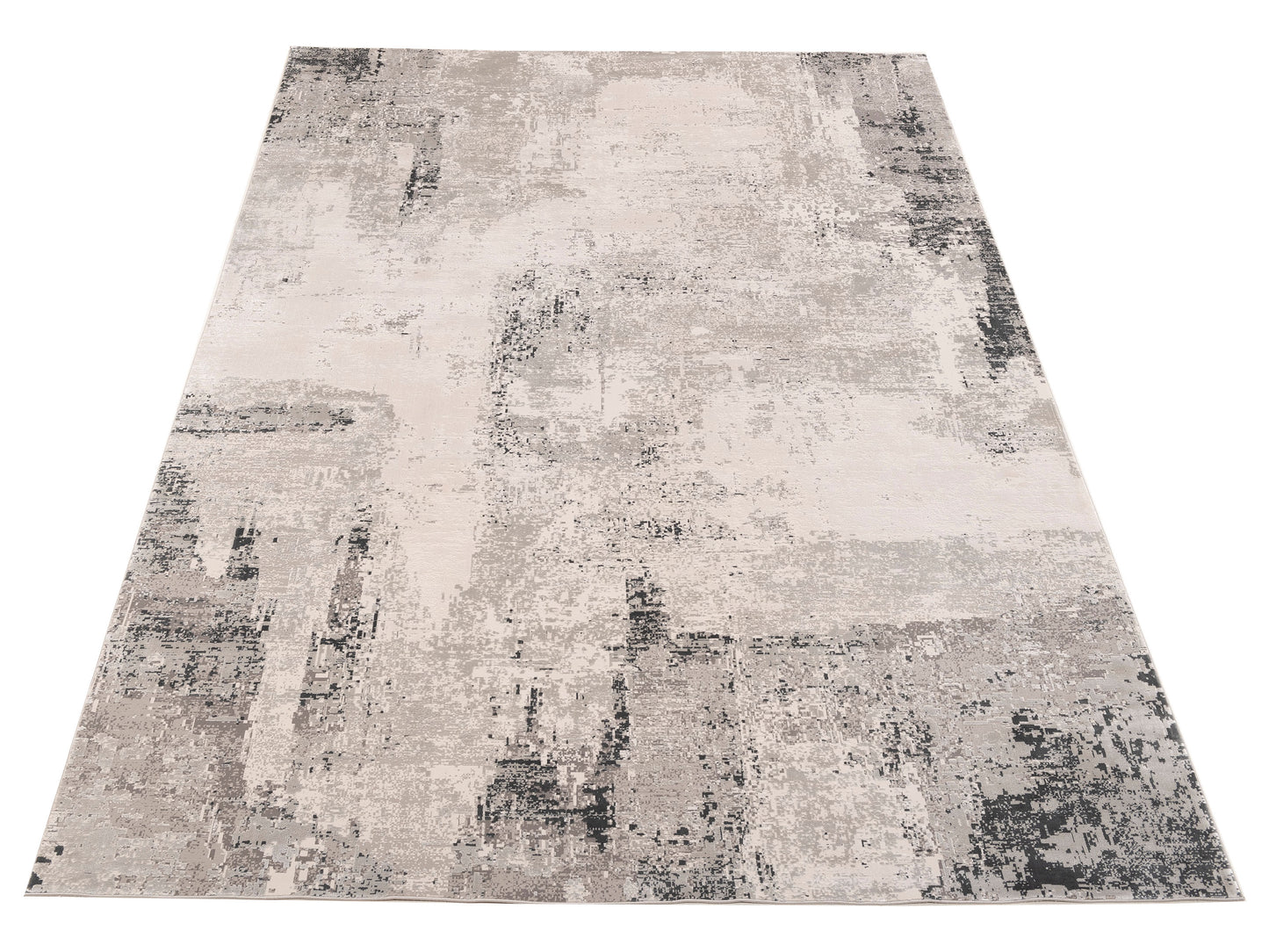 Calvera Ivory Gray 8x11 Machine Made Rug