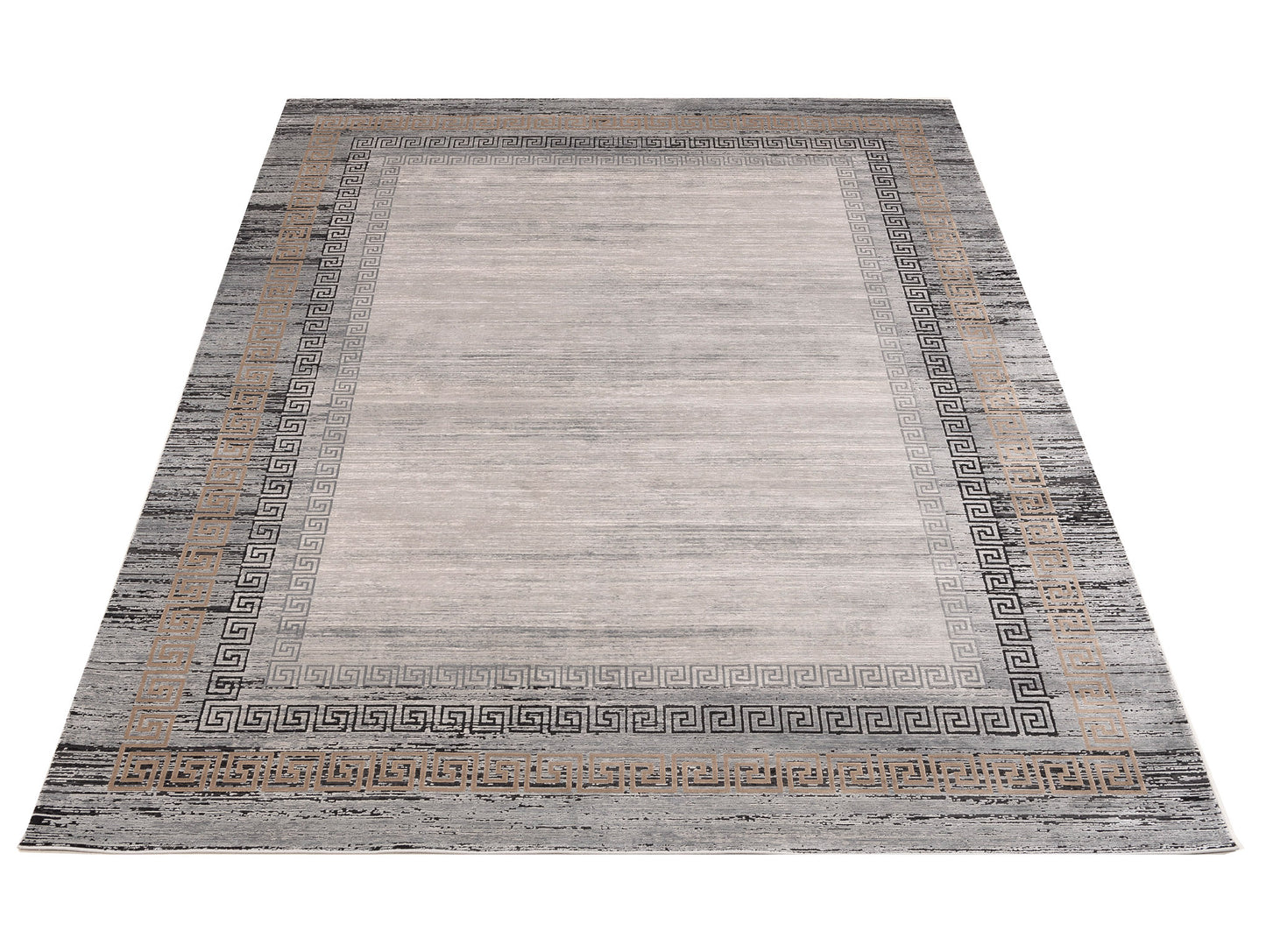 Calvera Silver Charcoal 8x11 Machine Made Rug