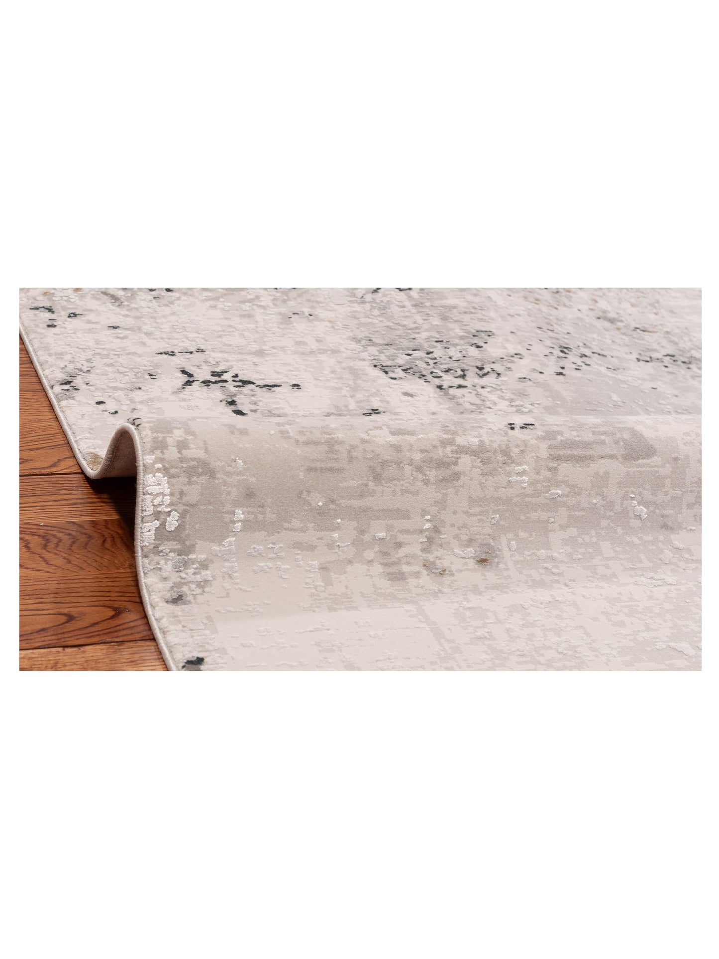 Calvera Beige Gray 8x11 Machine Made Rug