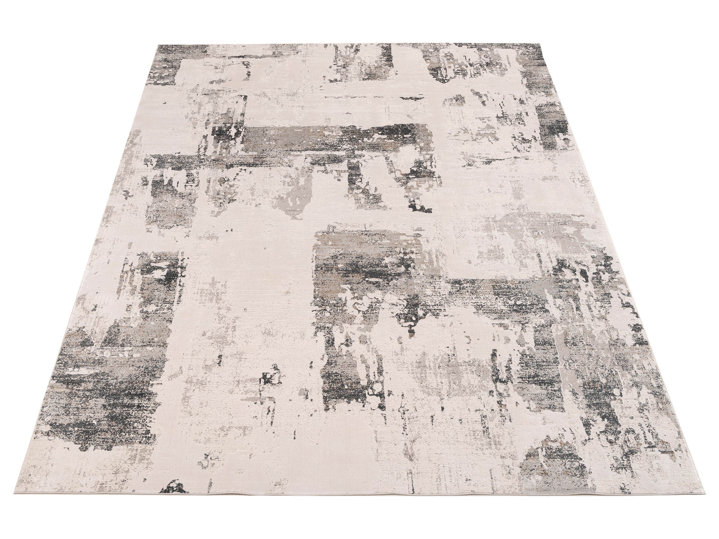 Calvera Beige Gray 8x10 Machine Made Rug
