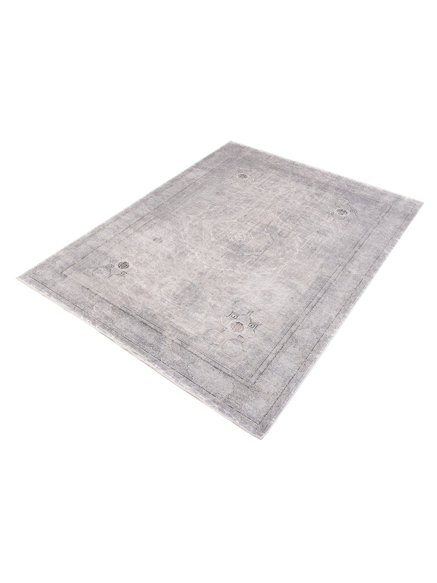 Calvera Silver Gray 8x10 Machine Made Rug