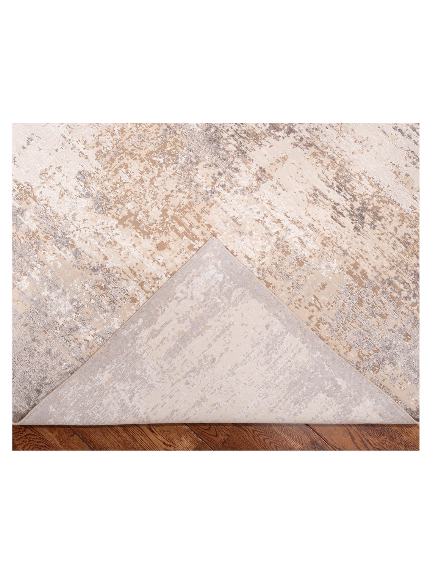 Calvera Beige Brown 8x10 Machine Made Rug