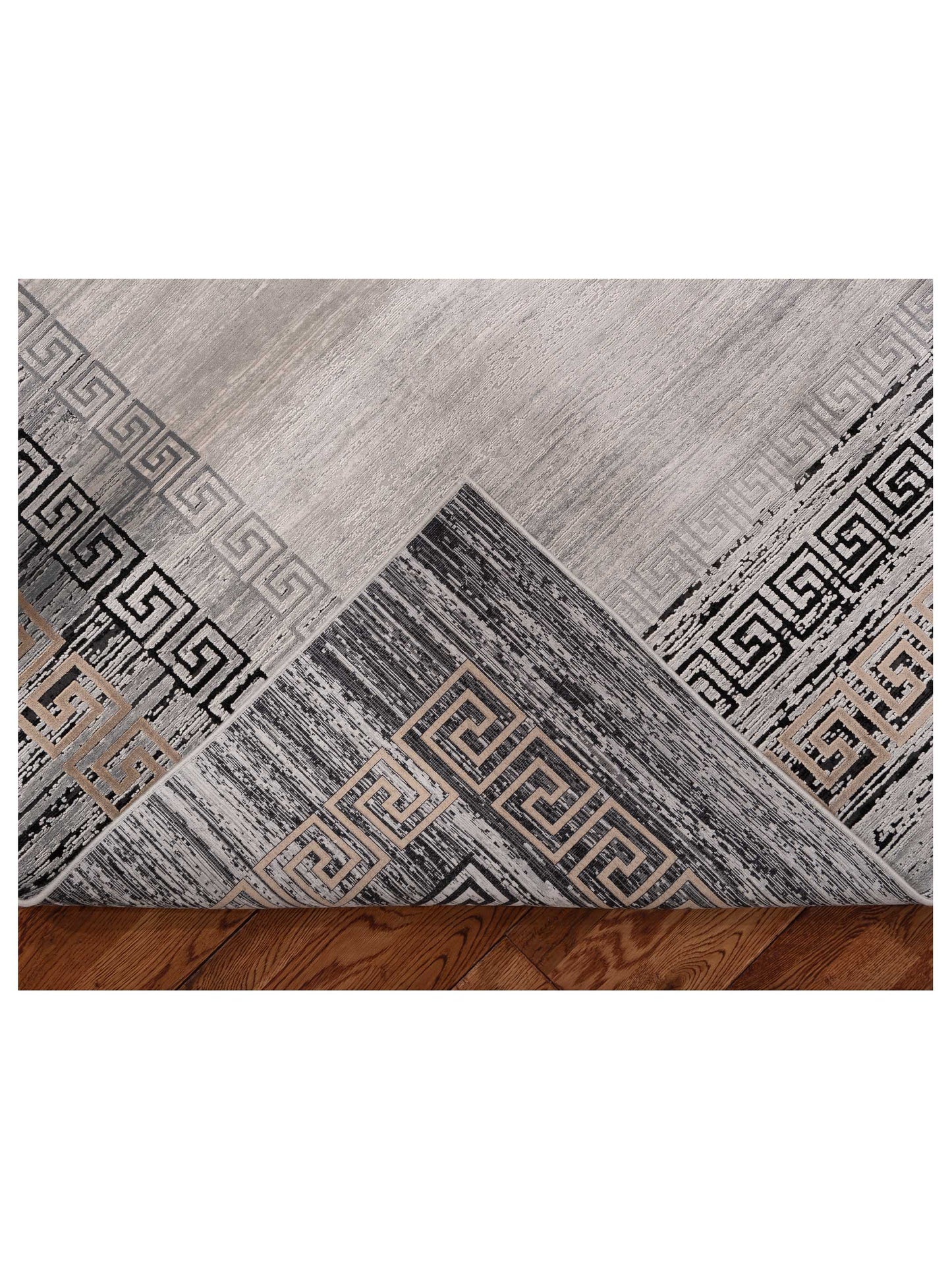 Calvera Silver Charcoal 8x10 Machine Made Rug