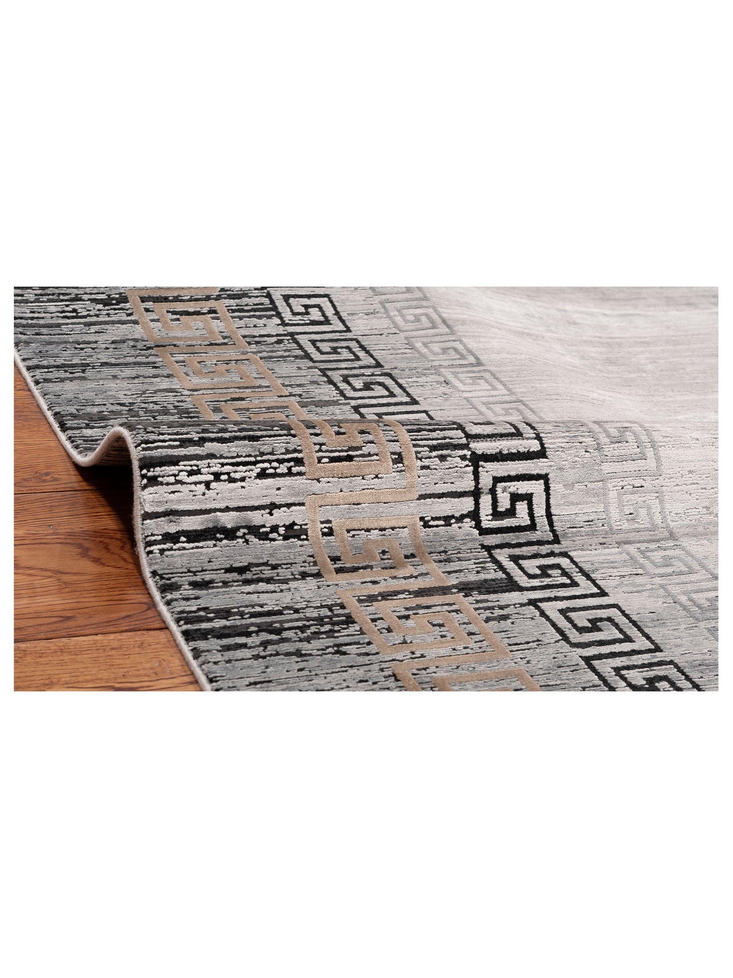 Calvera Silver Charcoal 8x10 Machine Made Rug
