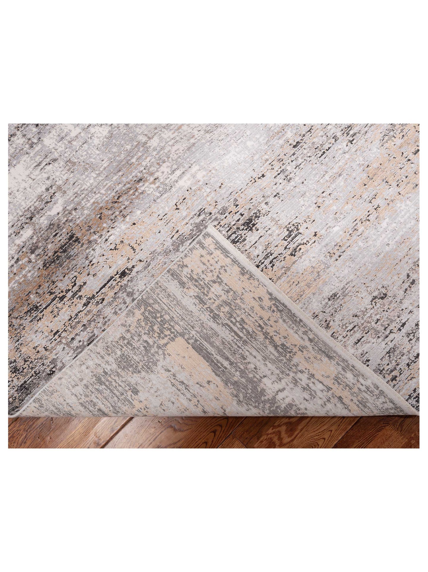 Calvera Gray Gold 8x10 Machine Made Rug