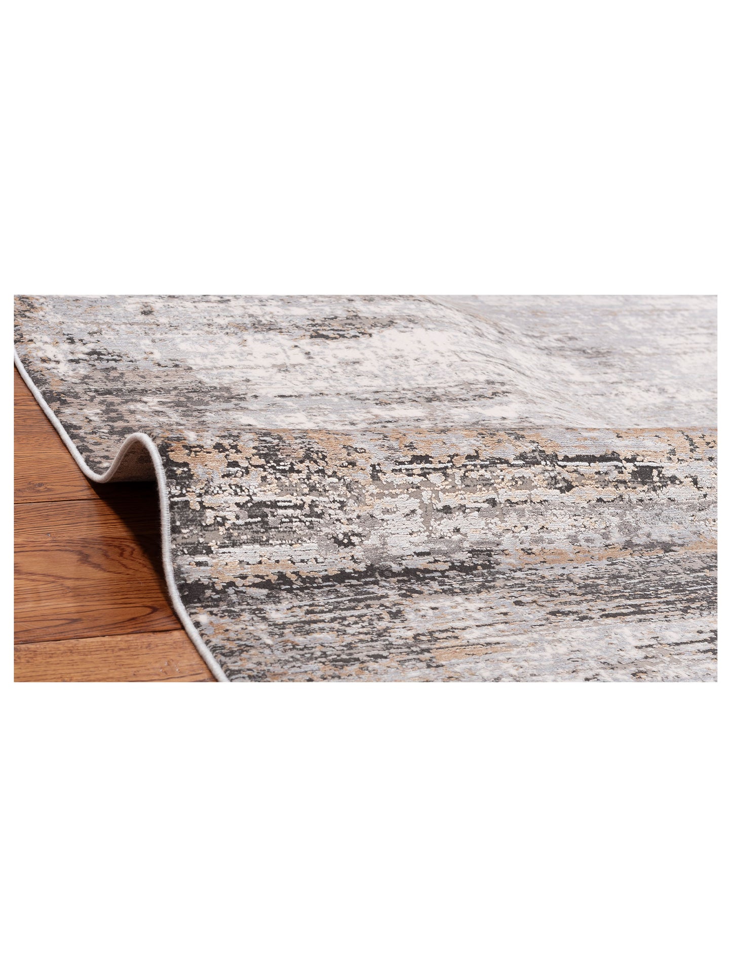 Calvera Gray Gold 8x10 Machine Made Rug