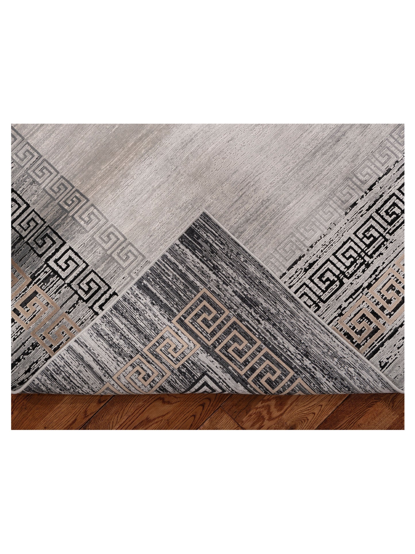 Calvera Silver Charcoal 8x10 Machine Made Rug
