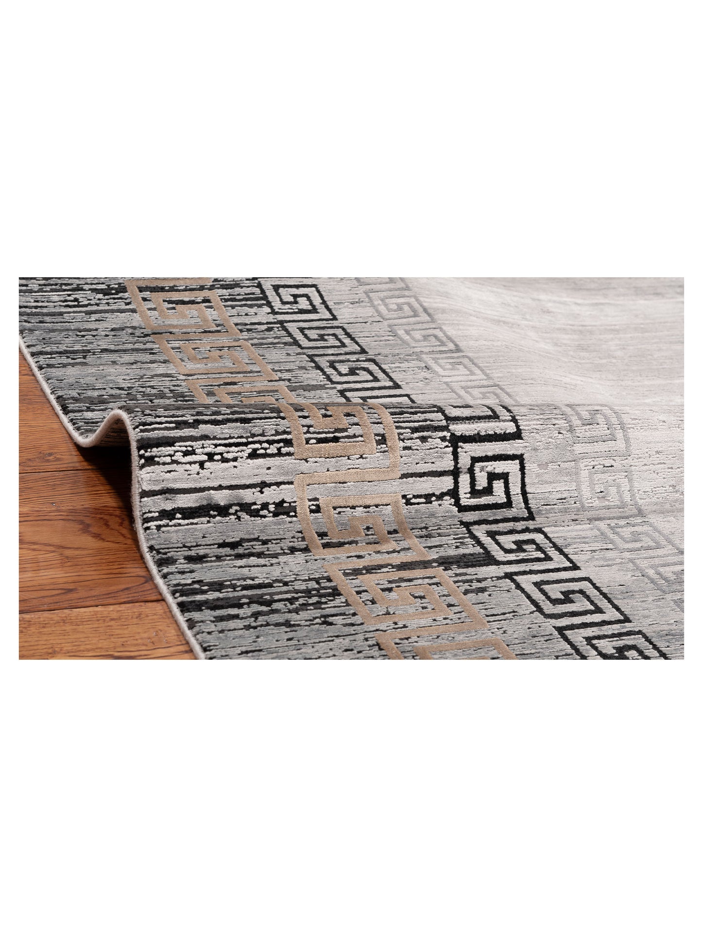 Calvera Silver Charcoal 8x10 Machine Made Rug