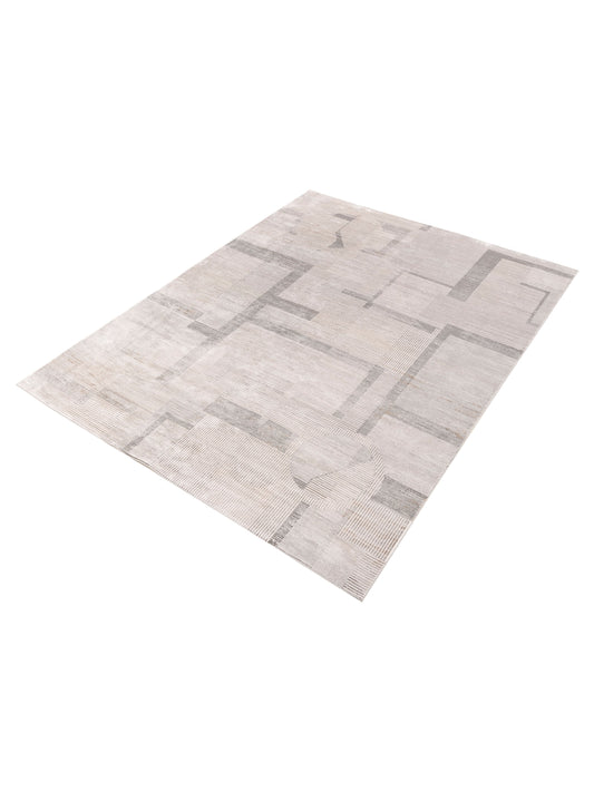 Calvera Silver Gray 8x10 Machine Made Rug