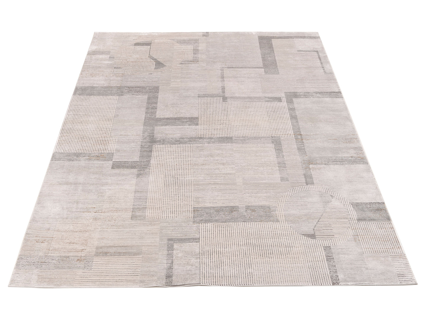 Calvera Silver Gray 8x10 Machine Made Rug