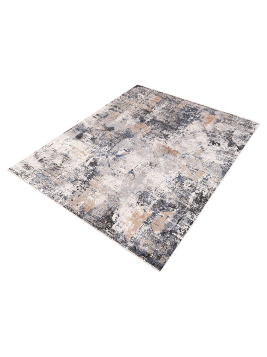 Calvera Gray Blue 8x10 Machine Made Rug