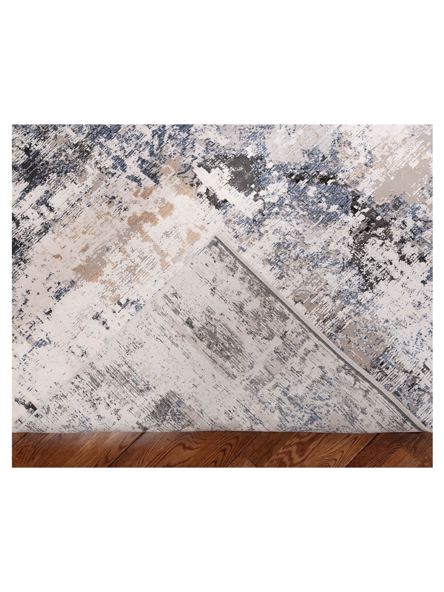 Calvera Gray Blue 8x10 Machine Made Rug