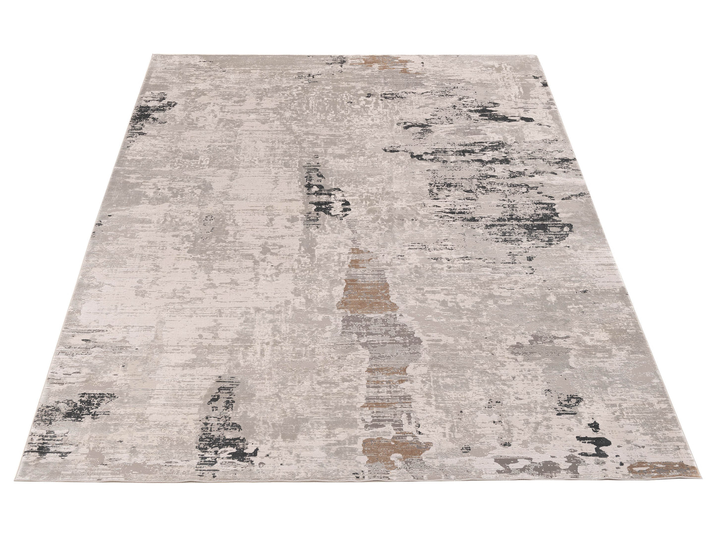 Calvera Beige Gray 8x10 Machine Made Rug