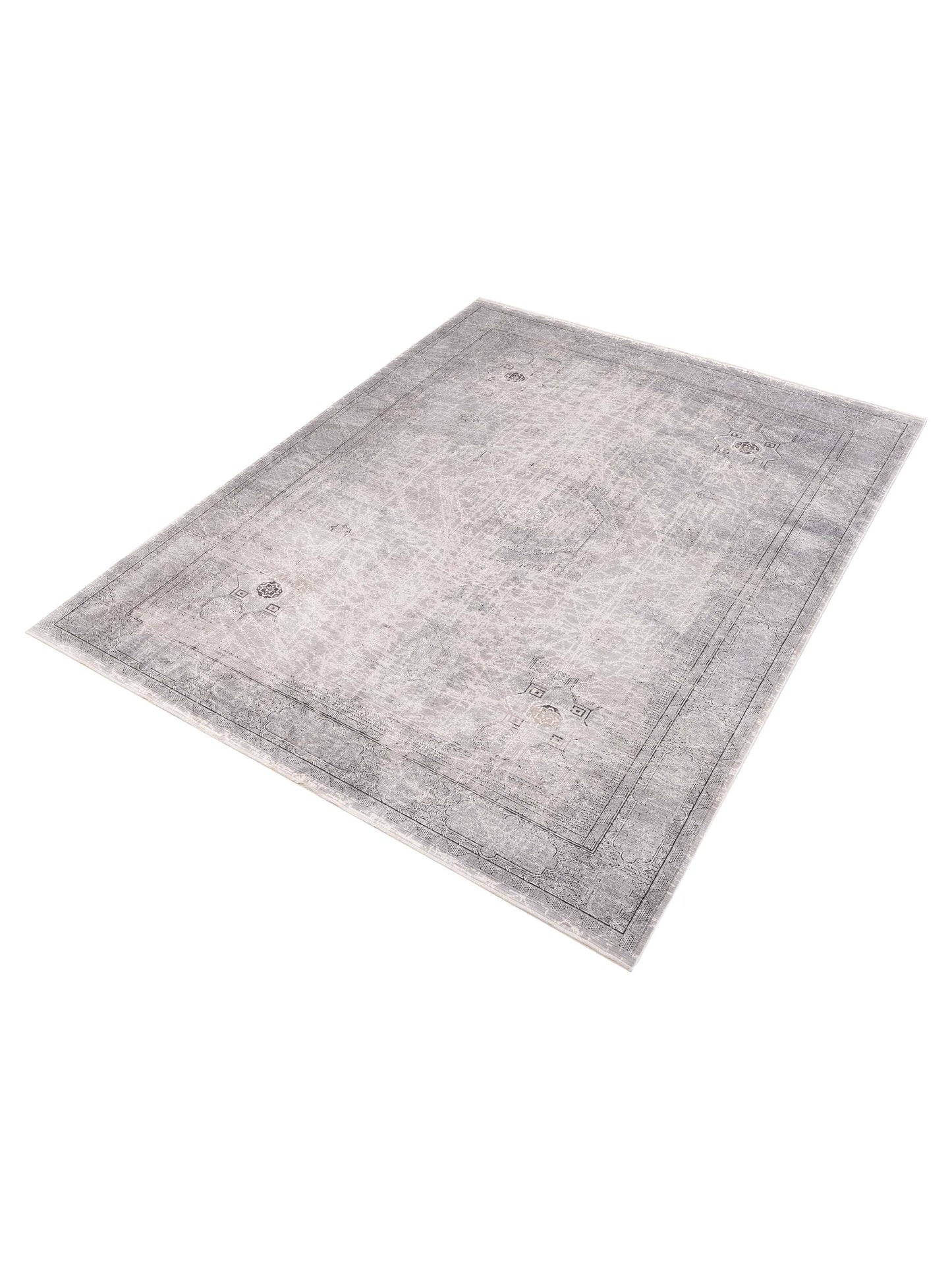 Calvera Silver Gray 8x10 Machine Made Rug