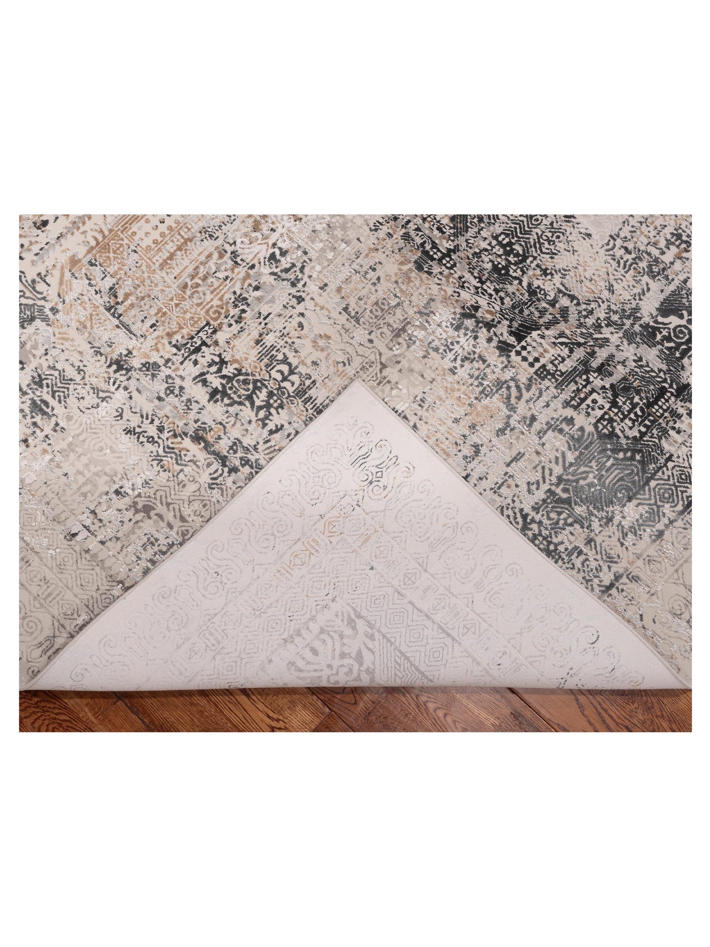 Calvera Beige Gray 8x10 Machine Made Rug