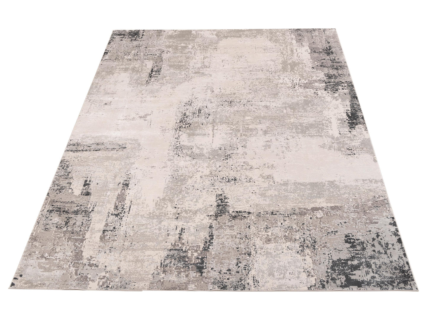 Calvera Beige Gray 8x10 Machine Made Rug