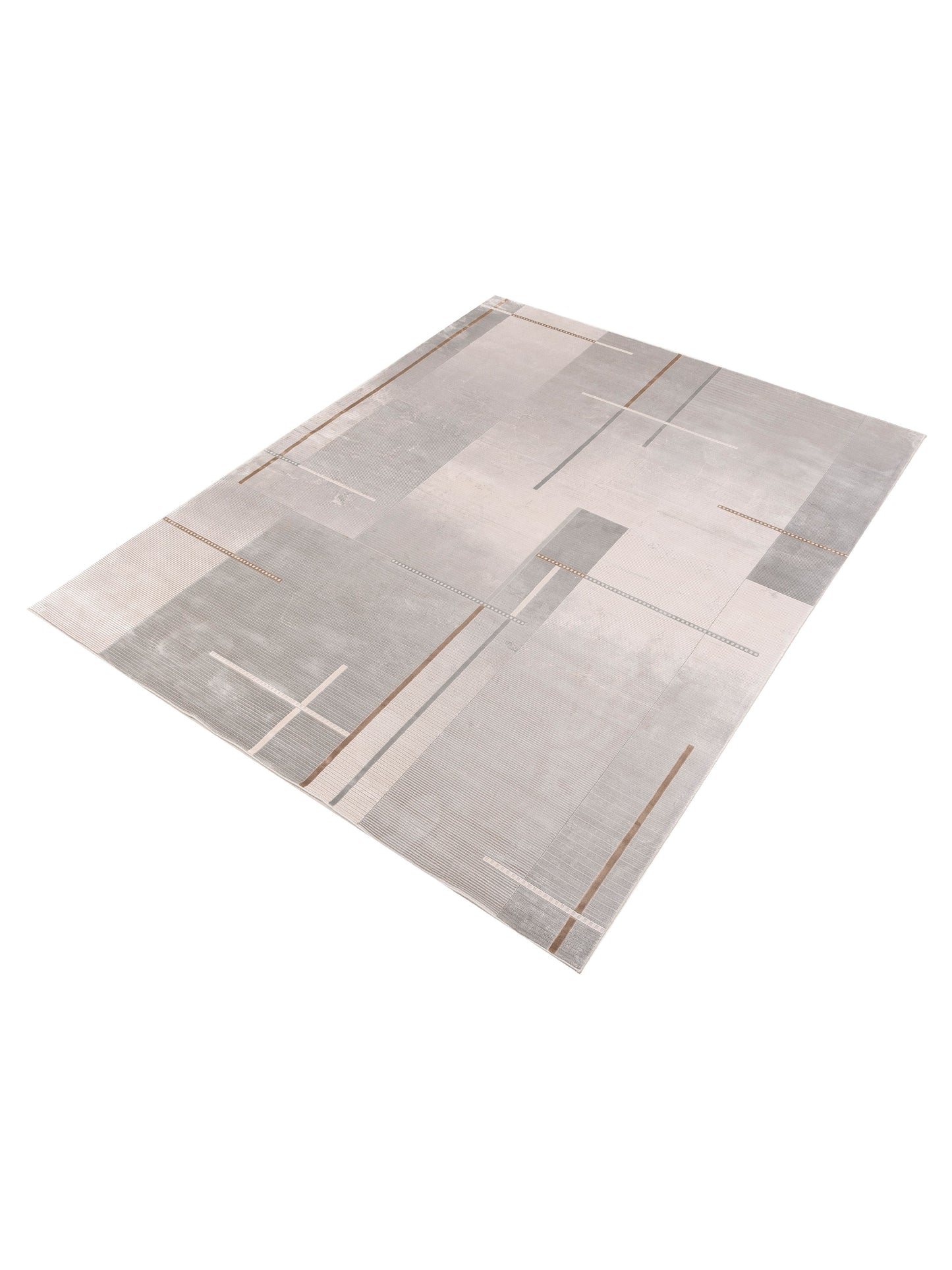 Calvera Beige Silver 8x10 Machine Made Rug