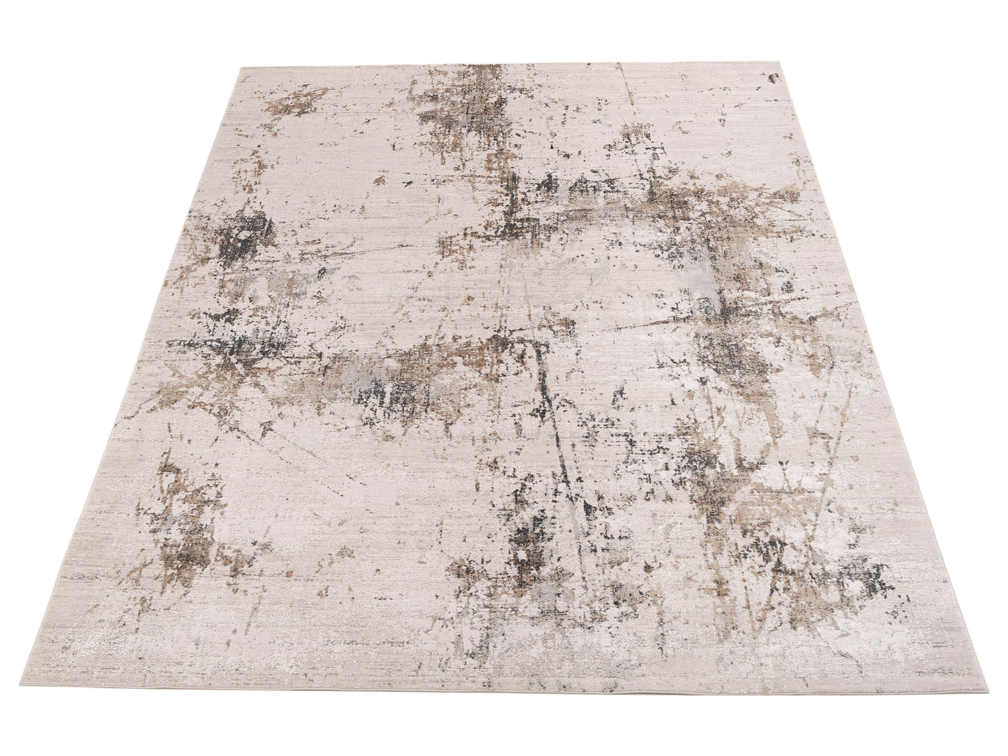 Calvera Beige Gray 8x10 Machine Made Rug