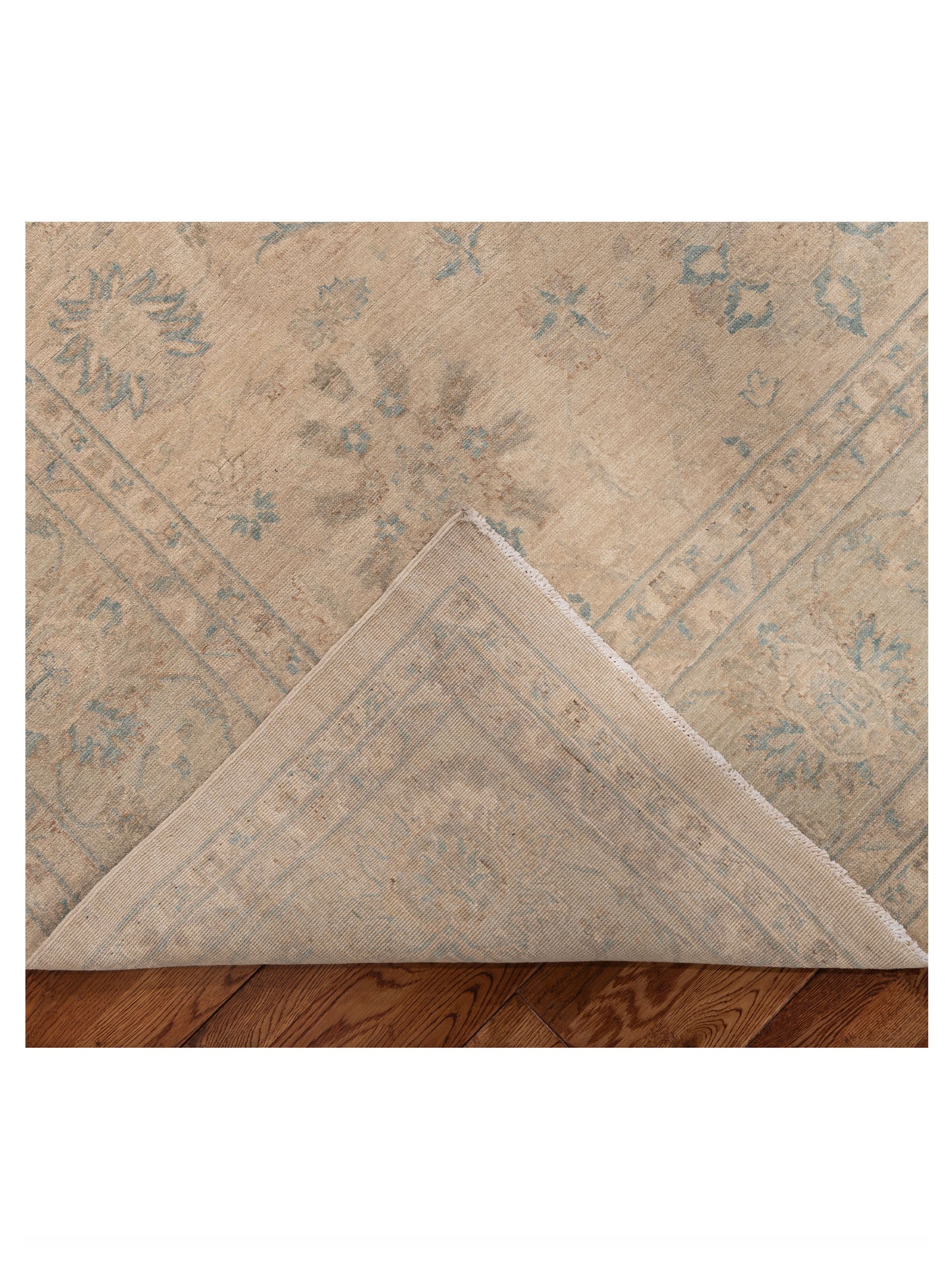 Lailora Beige Mint 9x11.6 Hand Knotted Rug