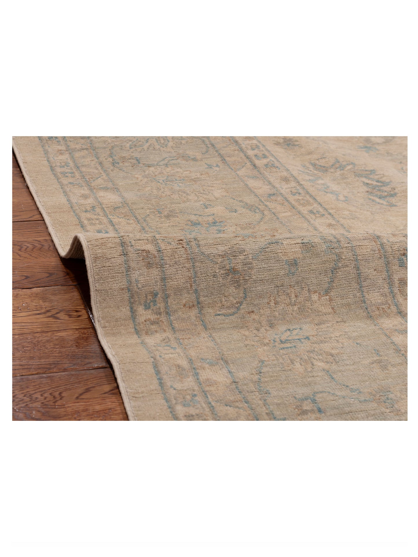 Lailora Beige Mint 9x11.6 Hand Knotted Rug