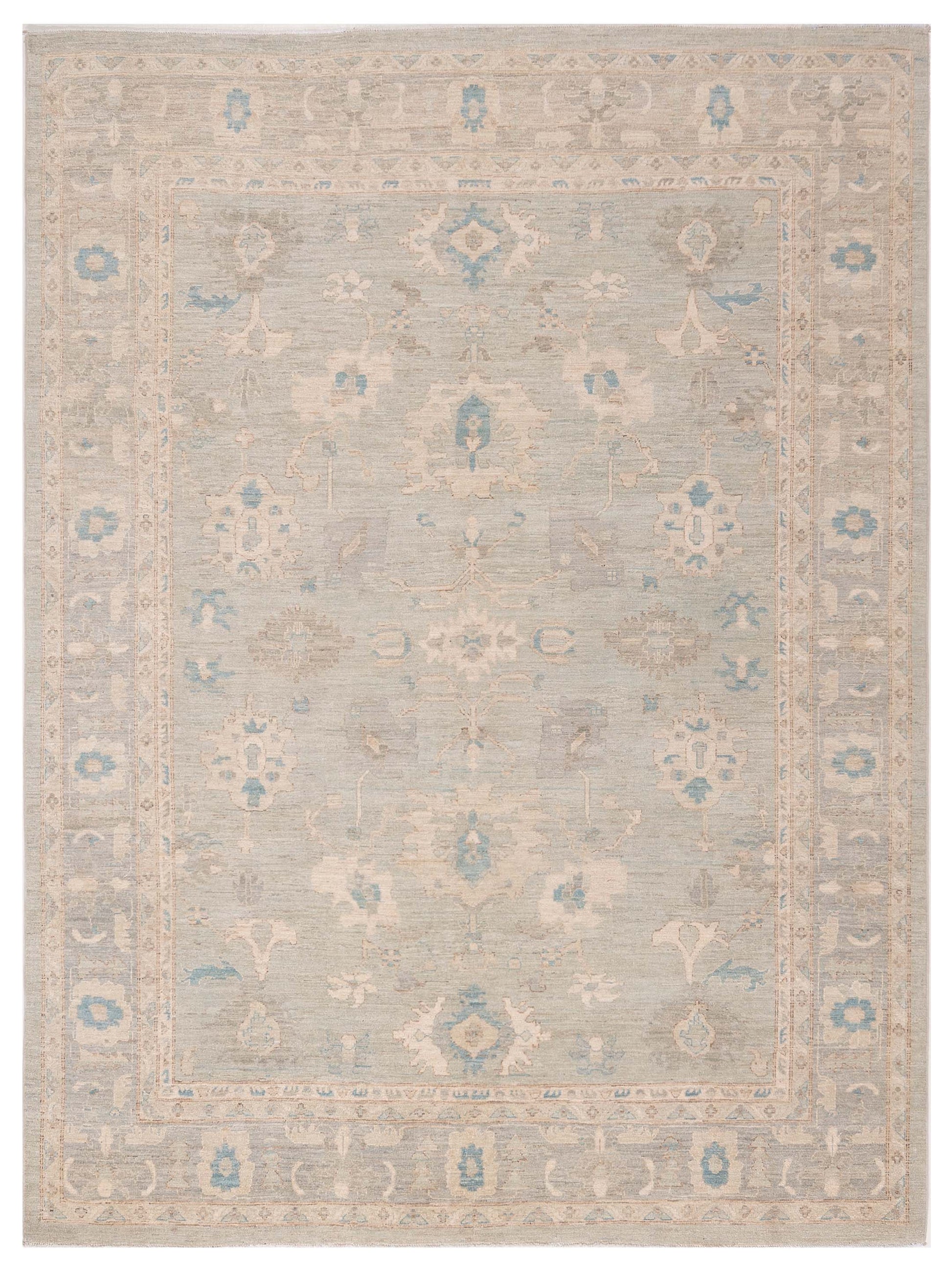 Nomad Laila  Mint Light Gray Traditional