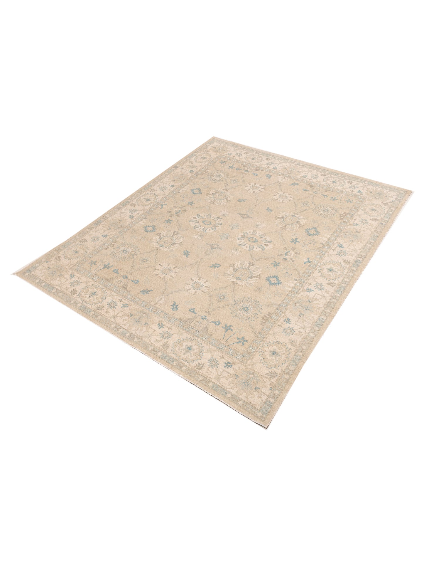 Lailora Beige Ivory 8.3x10 Hand Knotted Rug