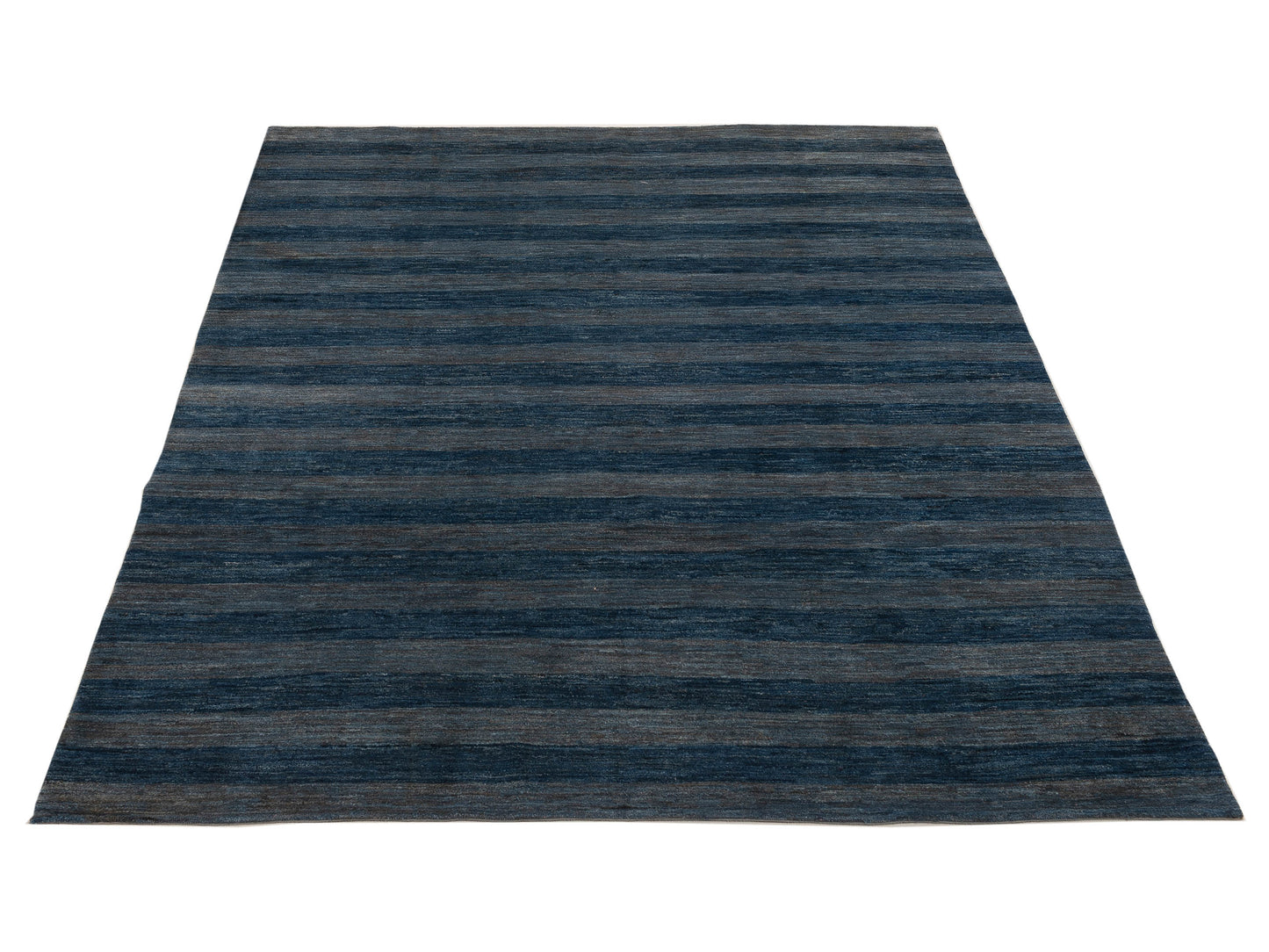 Tenzari Blue Blue 7.11x10.1 Hand Knotted Rug