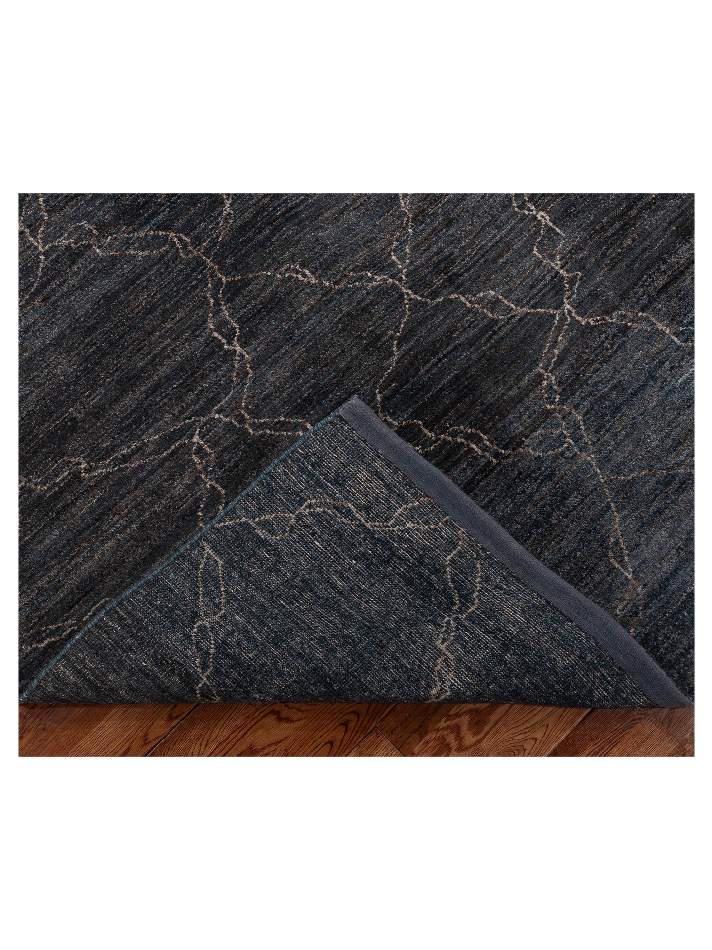 Tenzari Blue Blue 6x8.8 Hand Knotted Rug