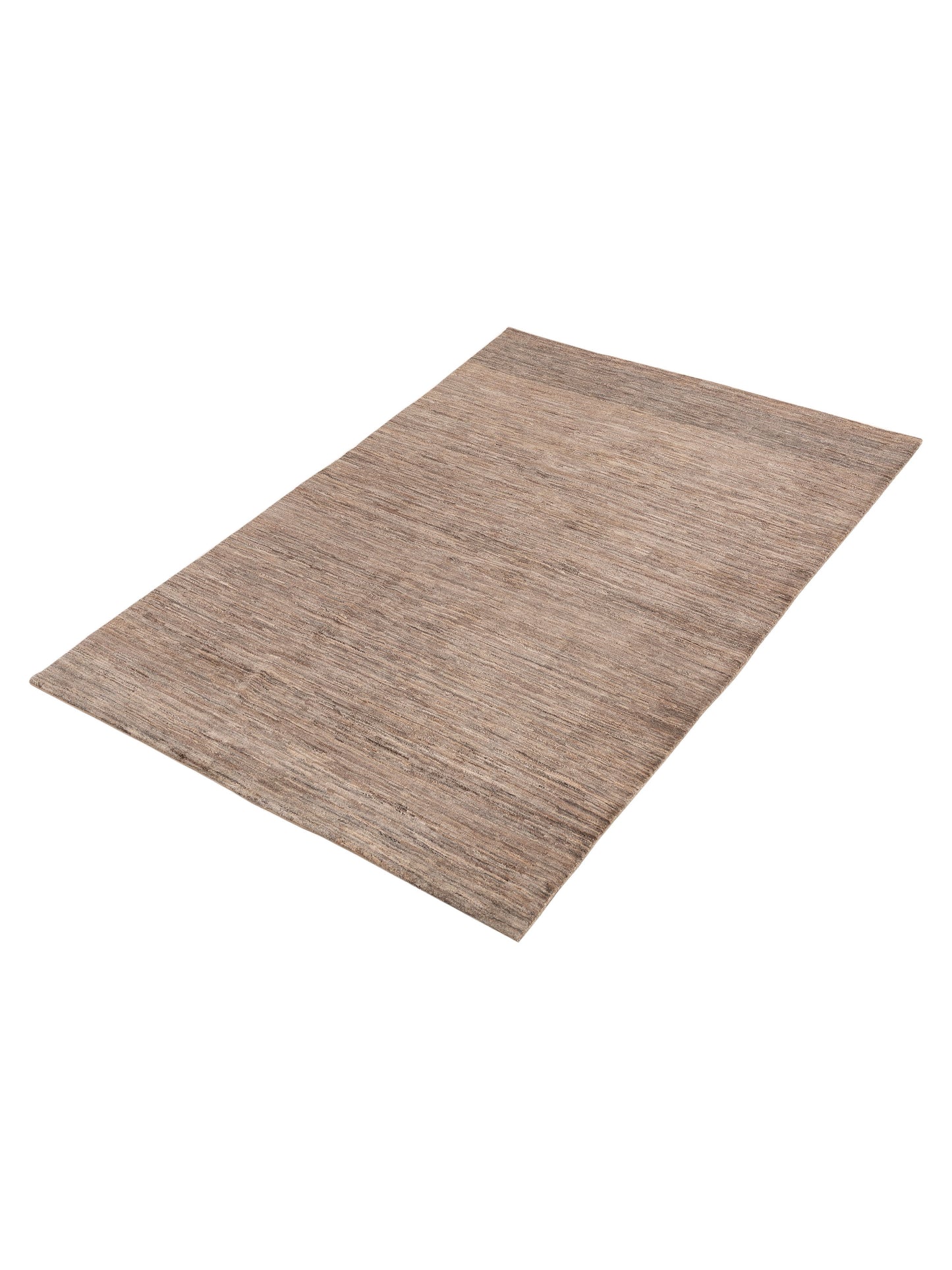 Tenzari Brown Brown 5.4x8 Hand Knotted Rug