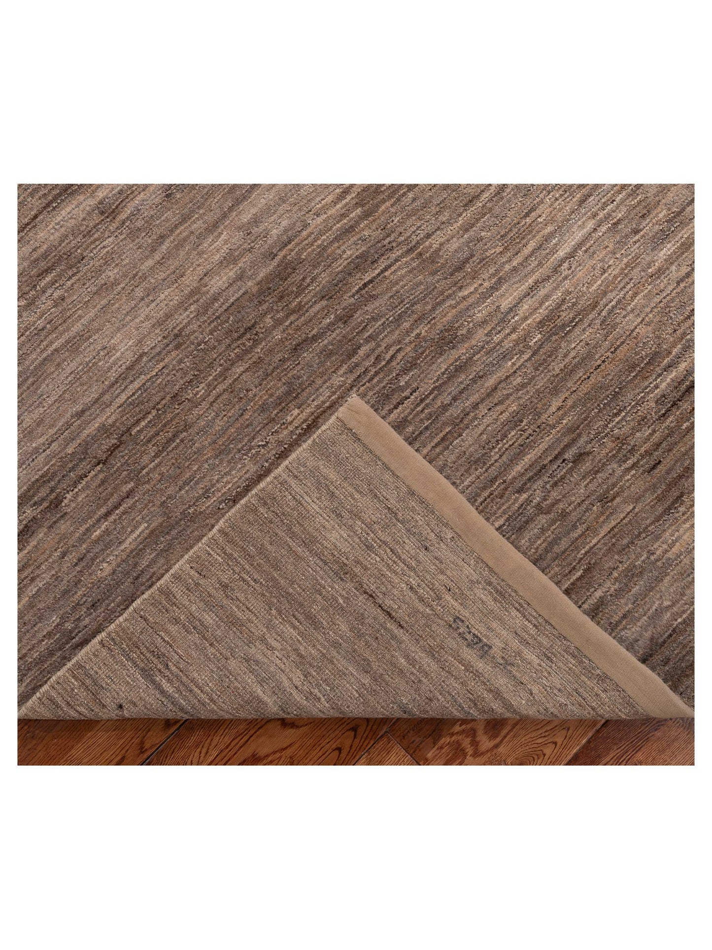 Tenzari Brown Brown 5.4x8 Hand Knotted Rug