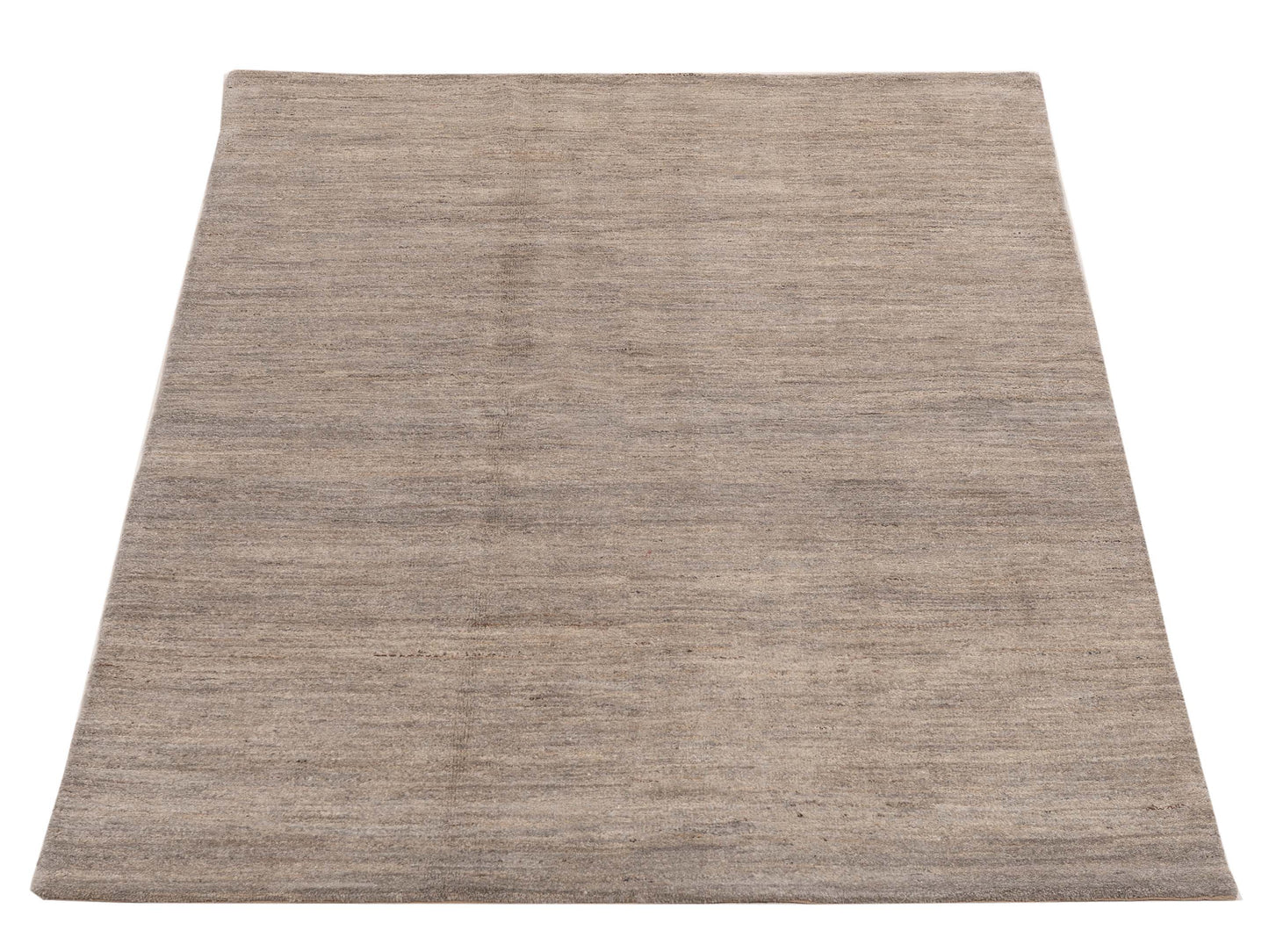 Tenzari Silver Silver 4.11x6.9 Hand Knotted Rug