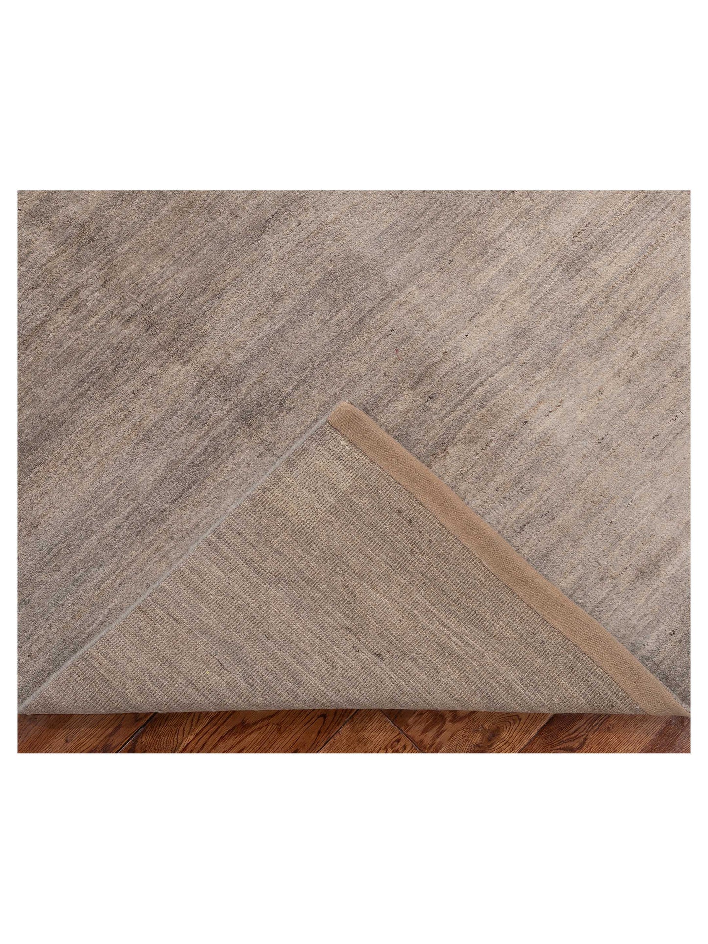 Tenzari Silver Silver 4.11x6.9 Hand Knotted Rug