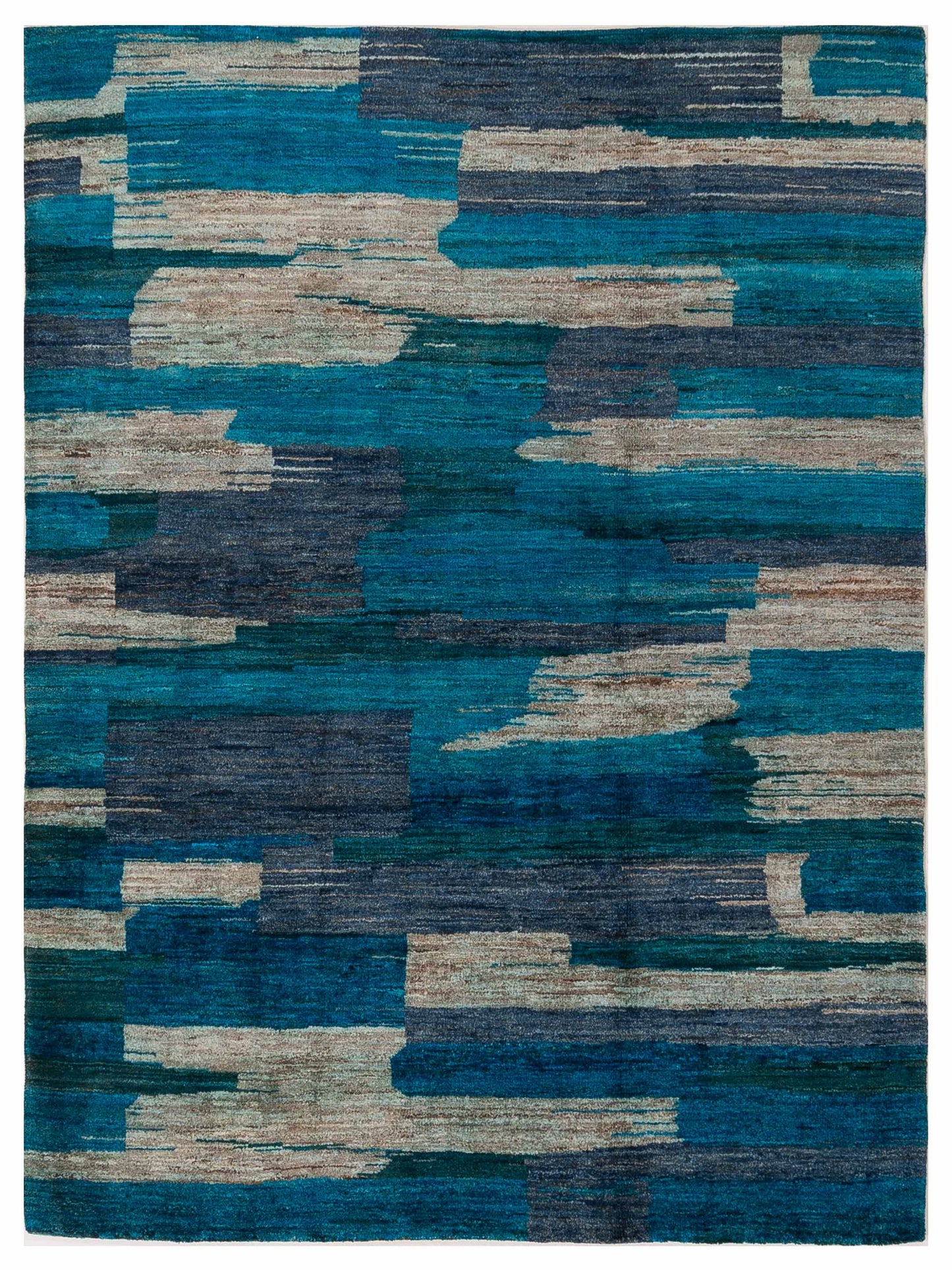 Siena Tibetino  Blue Beige Contemporary