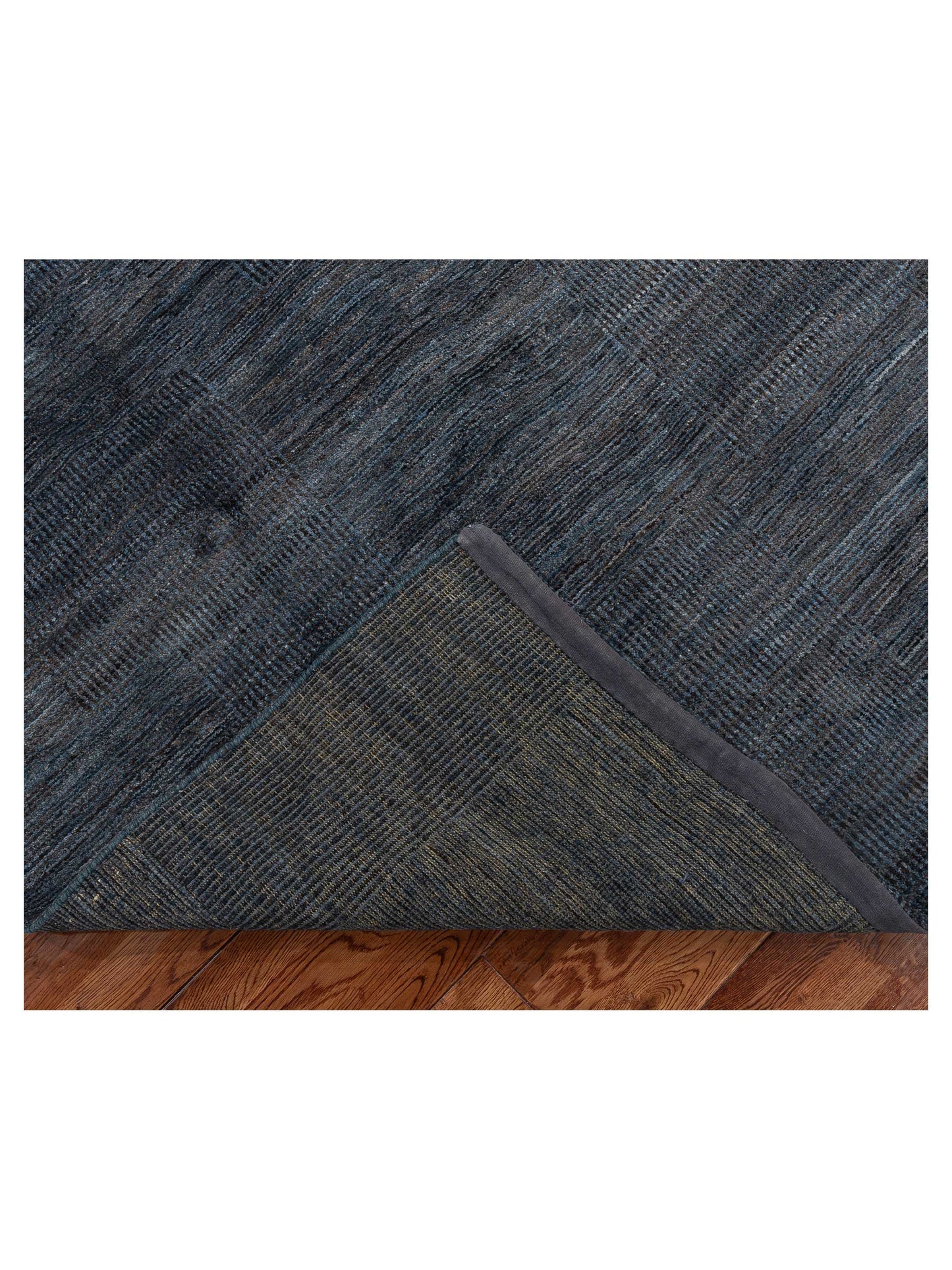 Tenzari Blue Blue 4.10x7 Hand Knotted Rug