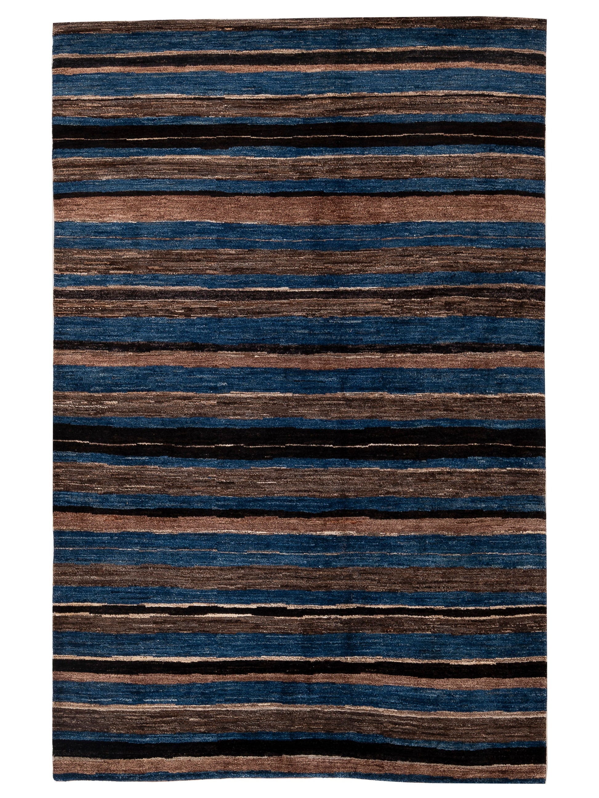 Siena Tibetino  Blue Brown Contemporary