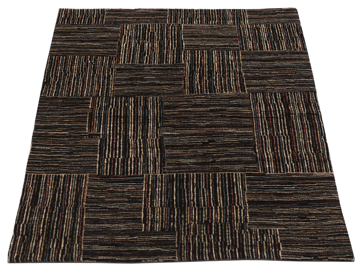Tenzari Multi Multi 3.11x6 Hand Knotted Rug