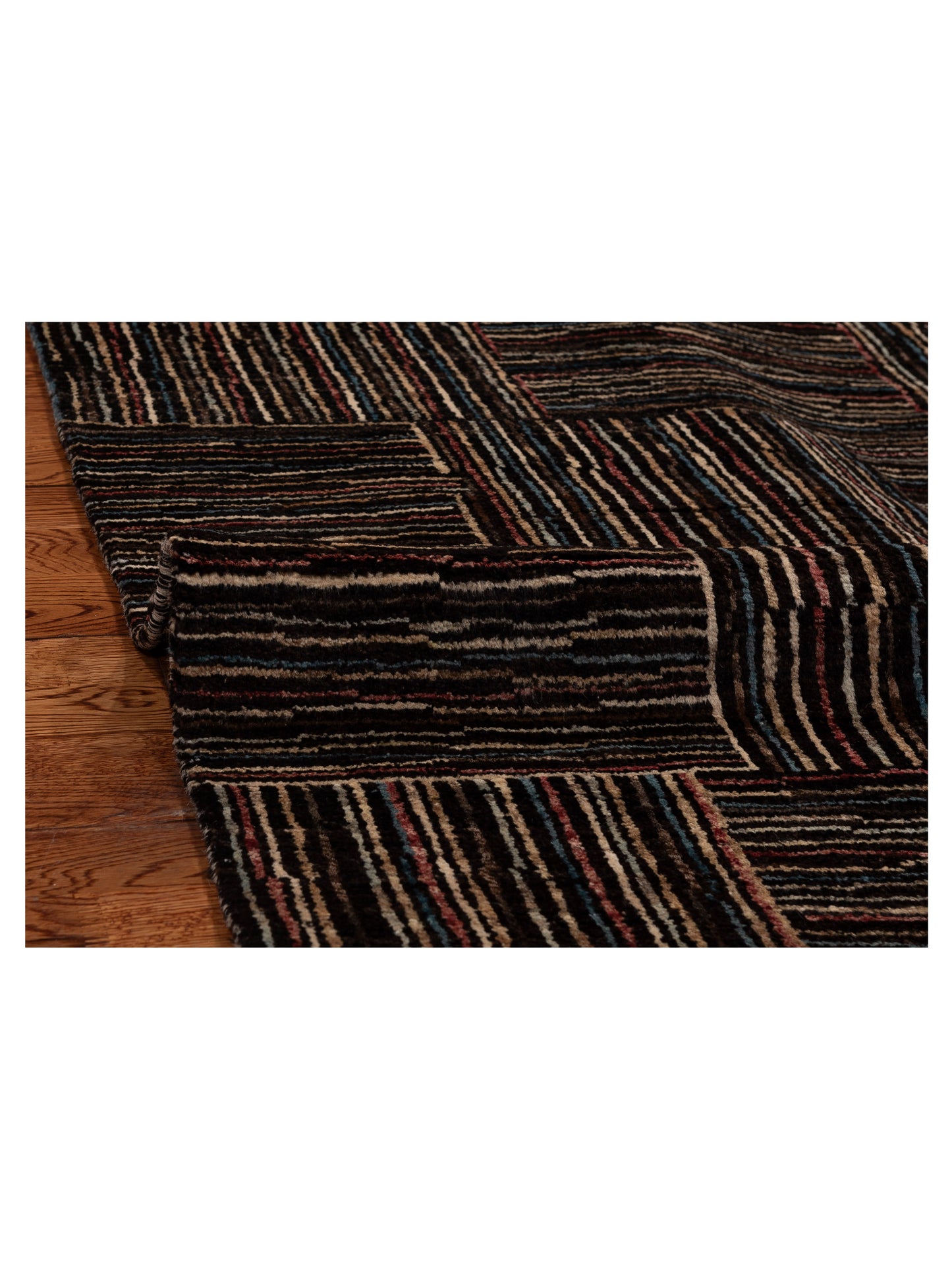 Tenzari Multi Multi 3.11x6 Hand Knotted Rug