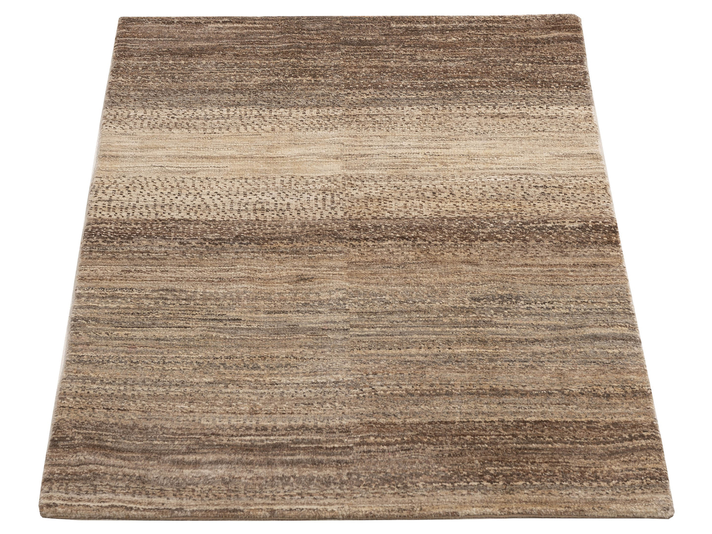 Tenzari Brown Brown 3x5.2 Hand Knotted Rug