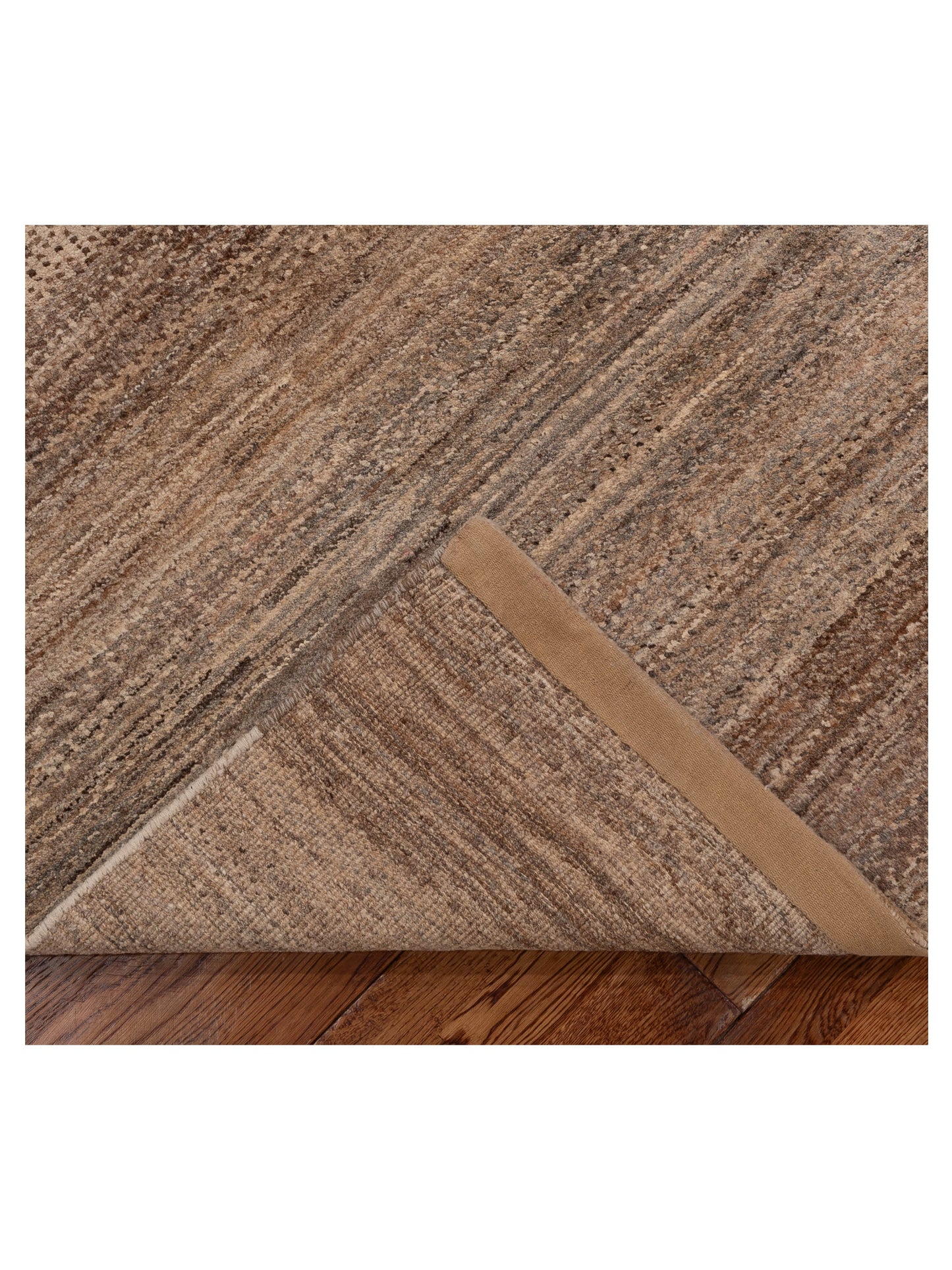Tenzari Brown Brown 3x5.2 Hand Knotted Rug