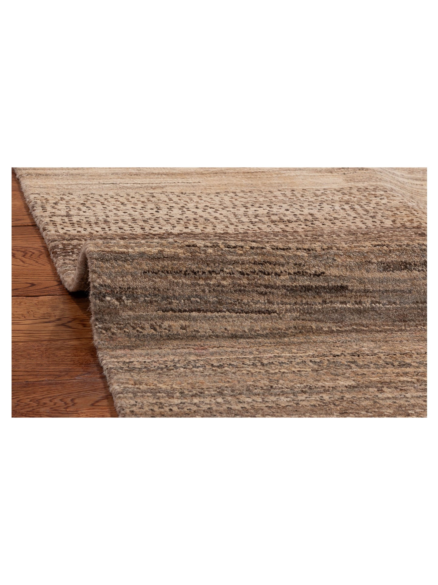 Tenzari Brown Brown 3x5.2 Hand Knotted Rug