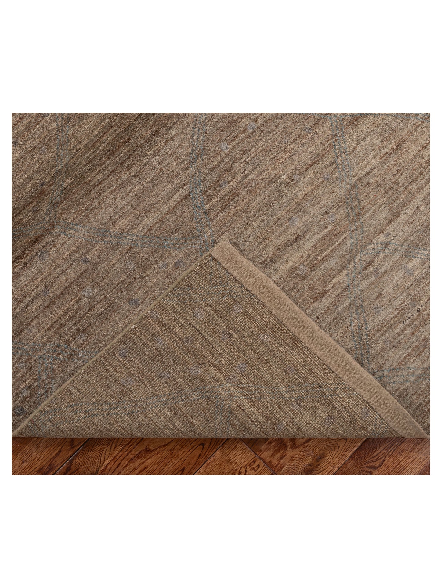 Tenzari Brown Brown 4.1x6.2 Hand Knotted Rug