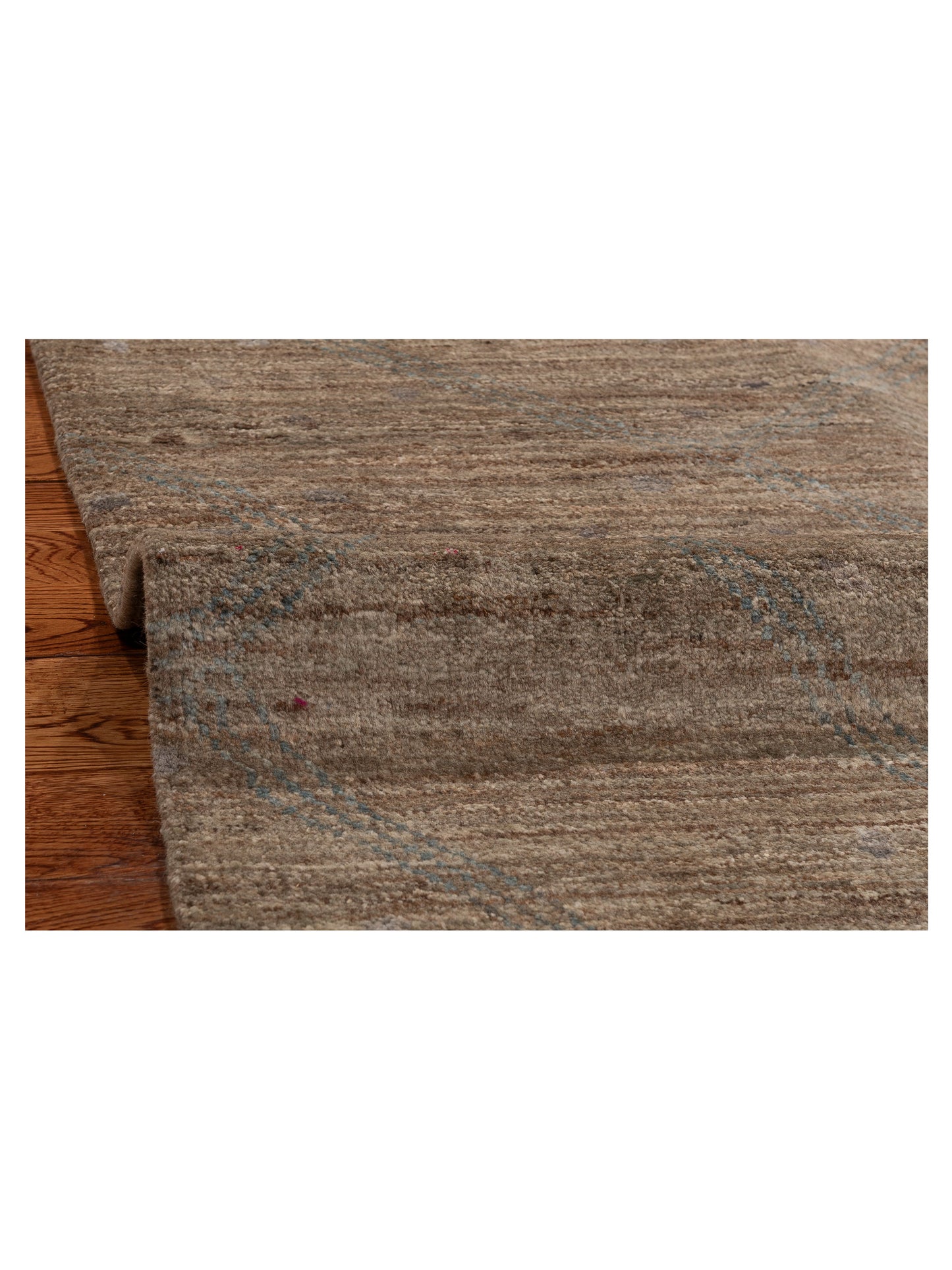 Tenzari Brown Brown 4.1x6.2 Hand Knotted Rug