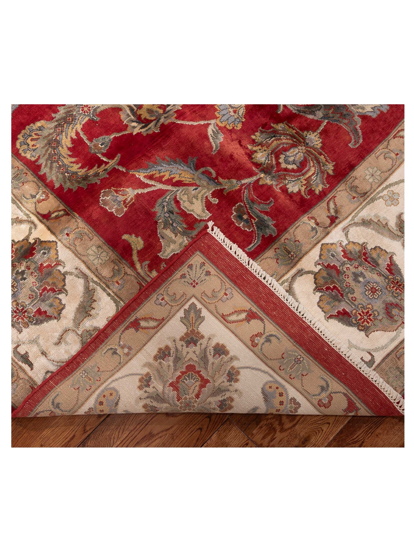 Javira Red Ivory 8.10x12.4 Hand Knotted Rug