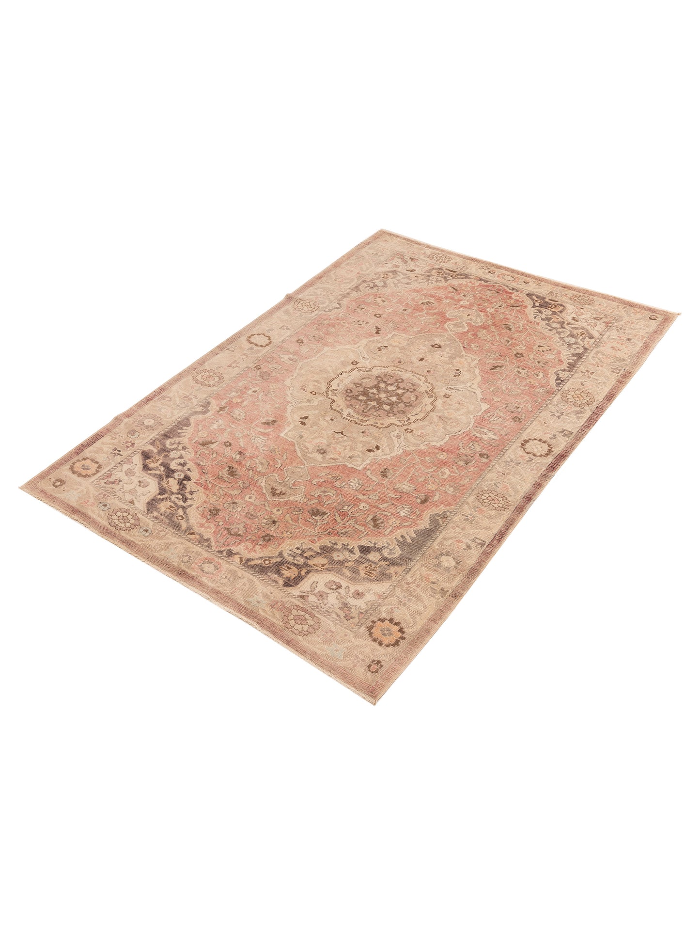 Nomadra Pink Beige 6x8.10 Hand Knotted Rug