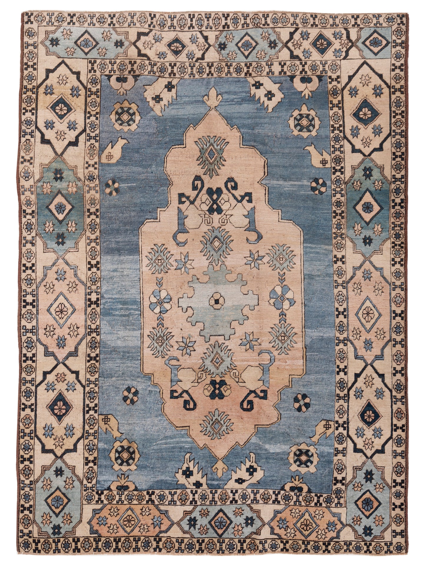 Pasha Old Anatolian  Blue Beige Transitional