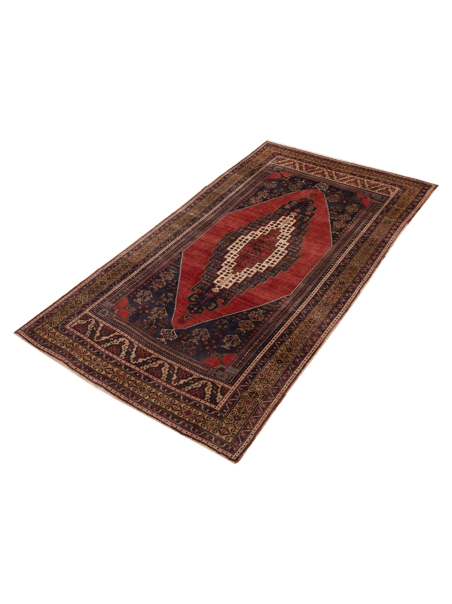 Nomadra Red Brown 5.8x10.4 Hand Knotted Rug