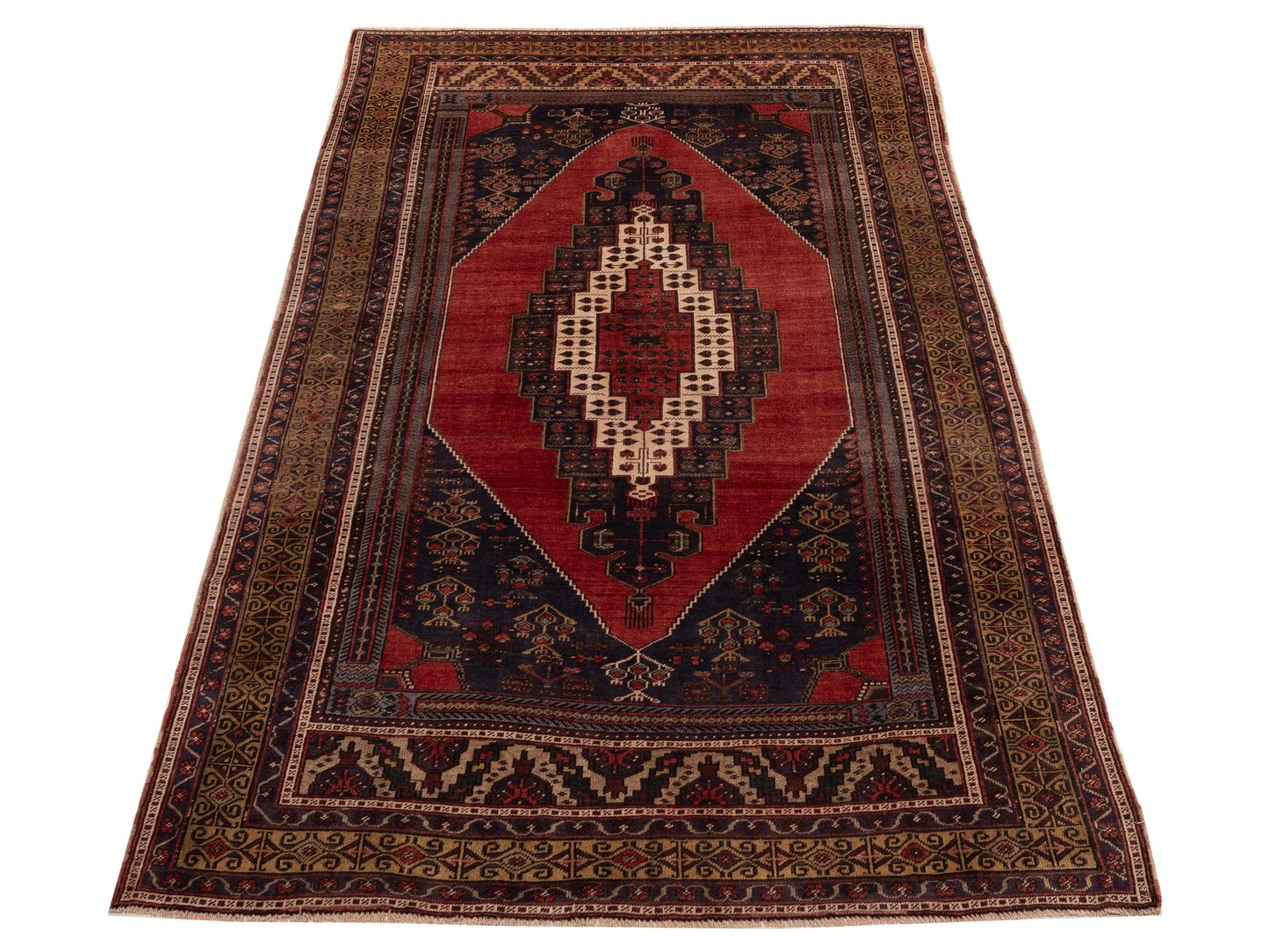 Nomadra Red Brown 5.8x10.4 Hand Knotted Rug