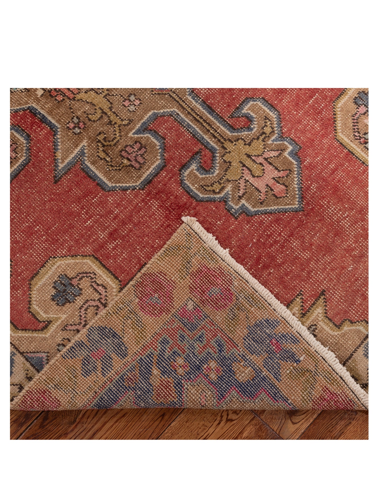 Nomadra Red Beige 4.7x7.9 Hand Knotted Rug